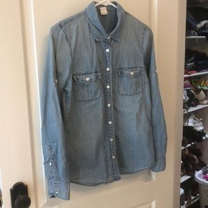 J. Crew Chambray button down shirt